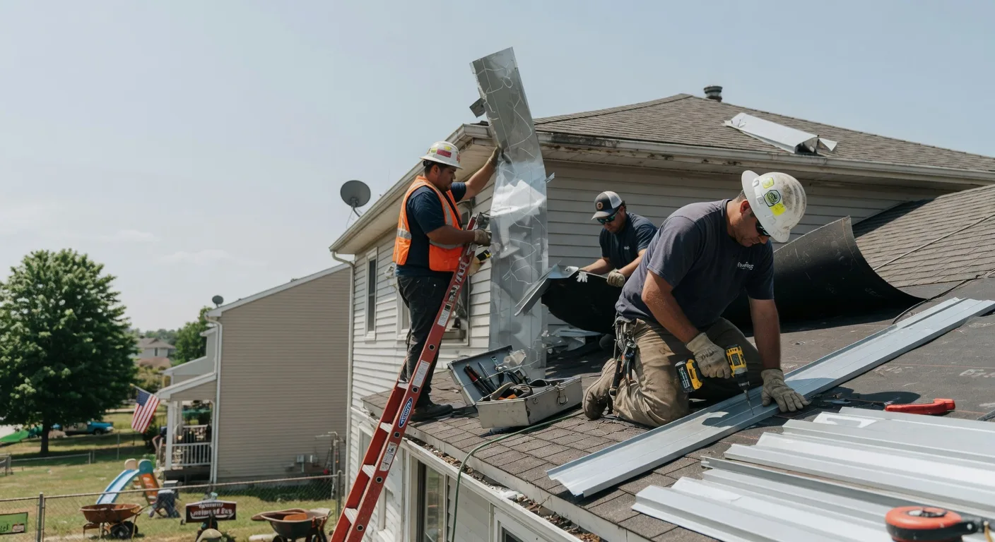 Storm Damage Metal Roof Repair in Frannie, WY